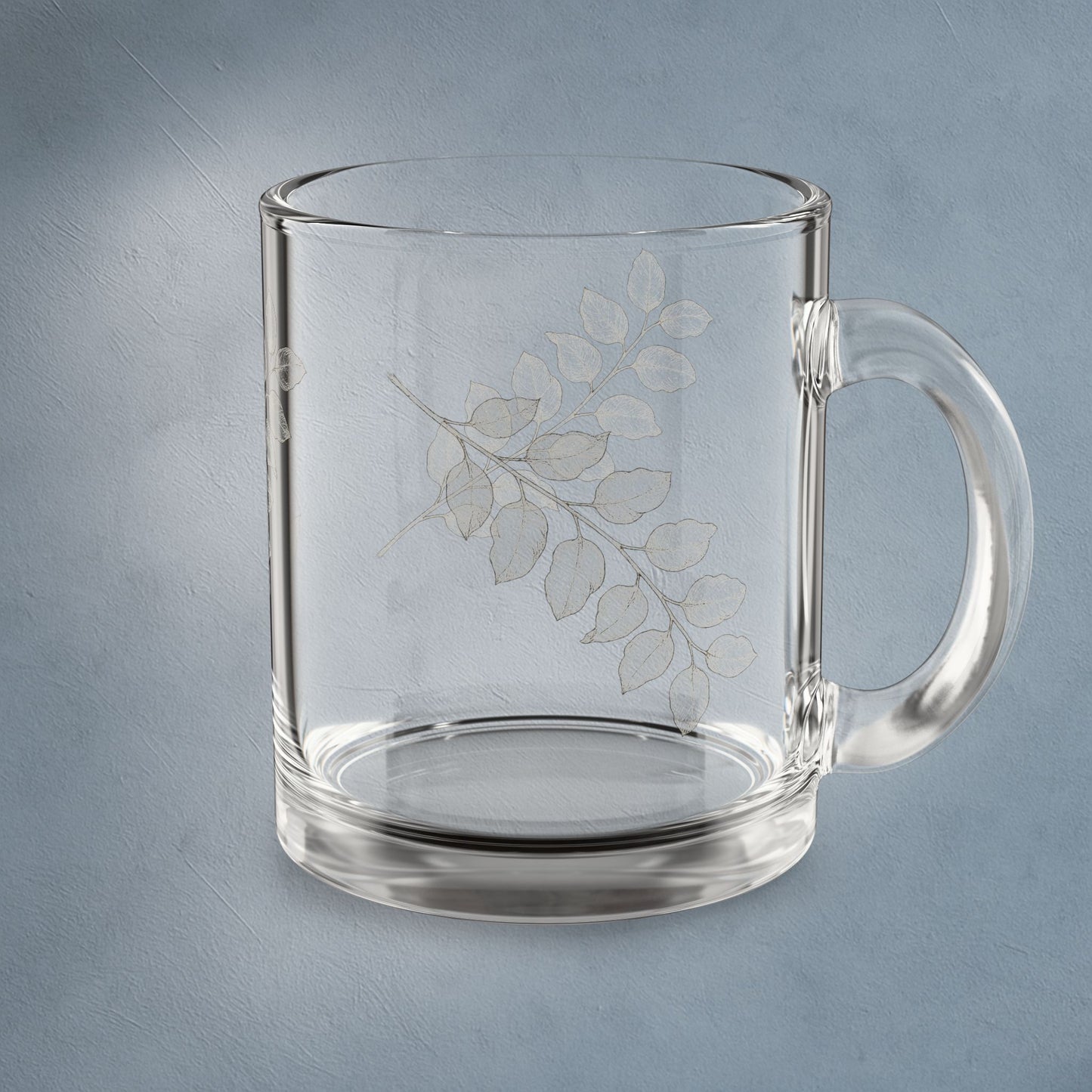 “Still” Botanical Glass Mug – 10oz Art Edition