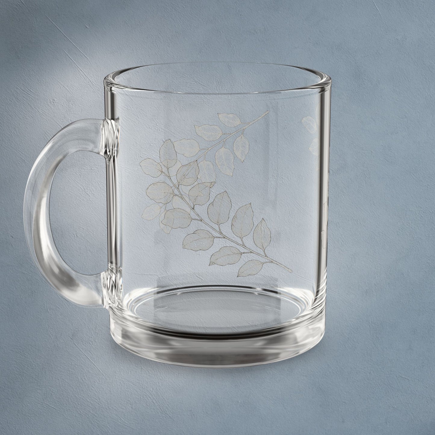 “Still” Botanical Glass Mug – 10oz Art Edition