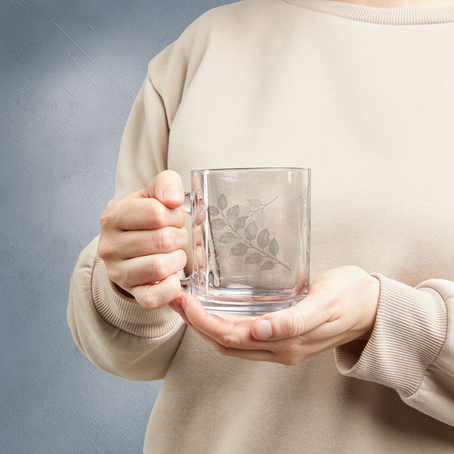 “Still” Botanical Glass Mug – 10oz Art Edition